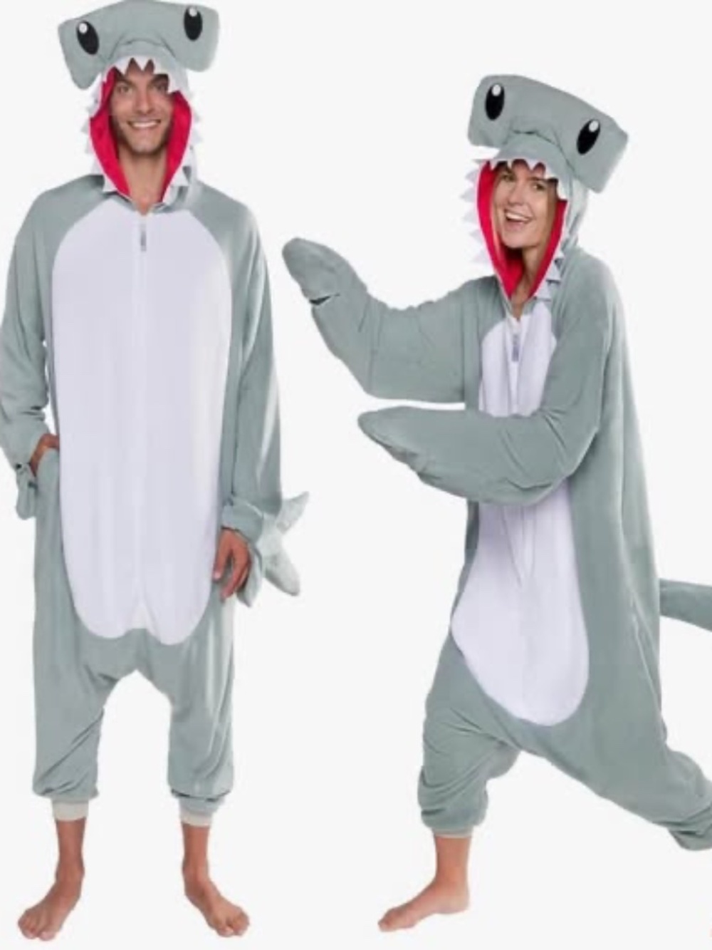 Hammerhead Shark Adult Halloween Costumes Onesies